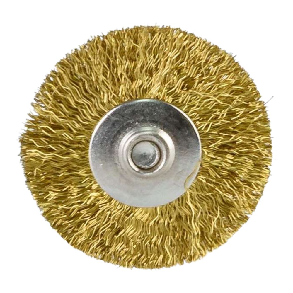 Cepillo Metálico Amarillo. Cepillo Metálico acerado, de color dorado especial para pulir rugosidades, surcos, foseta...