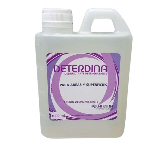 Deterdina Desinfectante Holandina. Deterdina Desinfectante indicado para la limpieza de todas las superficies previa ...