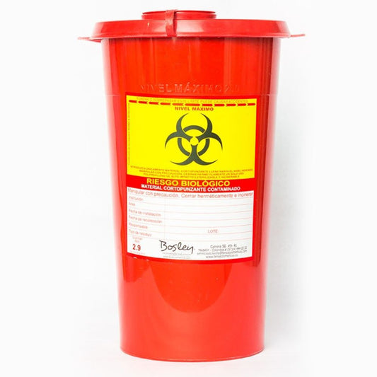 Guardianes de Bioseguridad. Guardianes de Bioseguridad Recipiente recolector para riesgo biológico, material contamin...