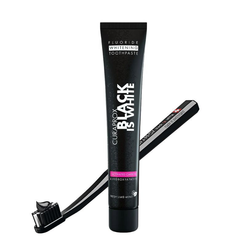 Kit Curaprox Black Is White