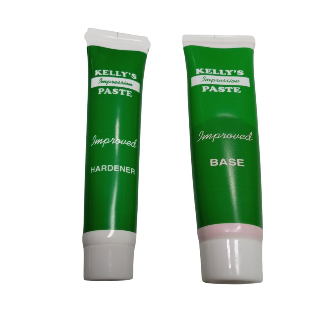 Pasta Zinquenolica Kellys X Porción. Pasta Zinquenolica Kellys X Porción Para impresiones de pacientes desdentados. P...