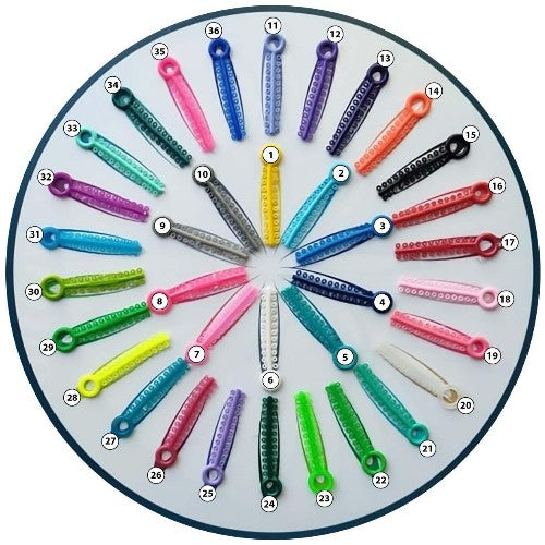 Elasties de un solo color Paquete x 36 Ud. Los Elasties de un solo color Paquete x 36 Ud son Cauchos para ortodoncia,...