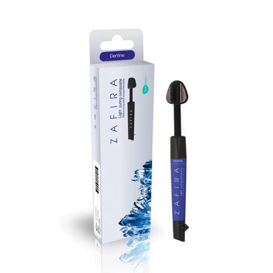 Resina Zafira x 4.2 gr New Stetic. Descripción La Resina Compuesta Zafira x 4.2 gr New Stetic. Zafira Light Curing Co...