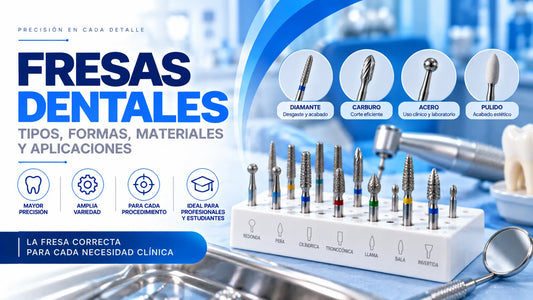 Fresas Dentales: Tipos, Formas, Materiales y Aplicaciones
