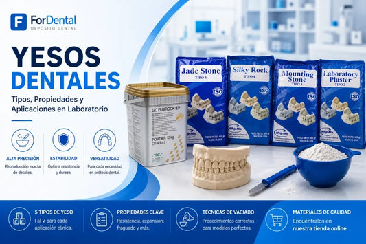 Yesos Dentales: Tipos, Propiedades y Aplicaciones en Laboratorio