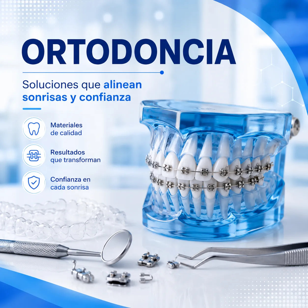 Insumos de ortodoncia para odontologia