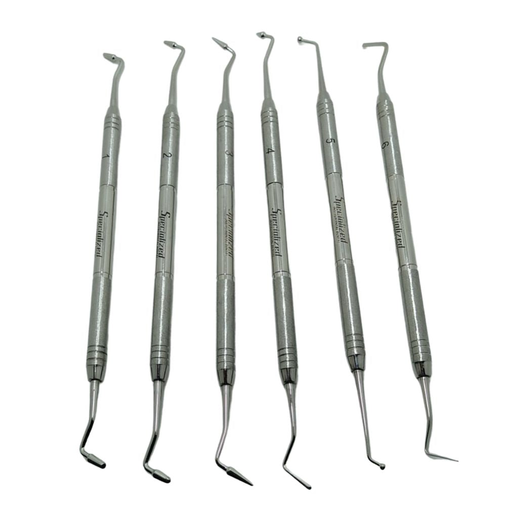 Instrumental Para Resinas Posteriores Kit X 6 Ud Acero Specialized. El Instrumental Para Resinas Posteriores Kit X 6 ...
