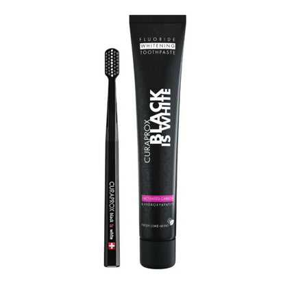 Kit Curaprox Black Is White