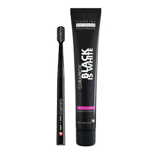 Kit Curaprox Black Is White