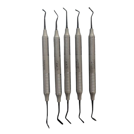 Kit de Espátulas en Titanio Anteriores Ore X 5 Unds