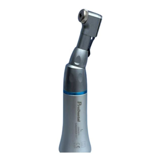 Contra Angulo Modelo Green L Prodental. El Contra Angulo Modelo Green L Prodental tiene un sistema de llave y es comp...