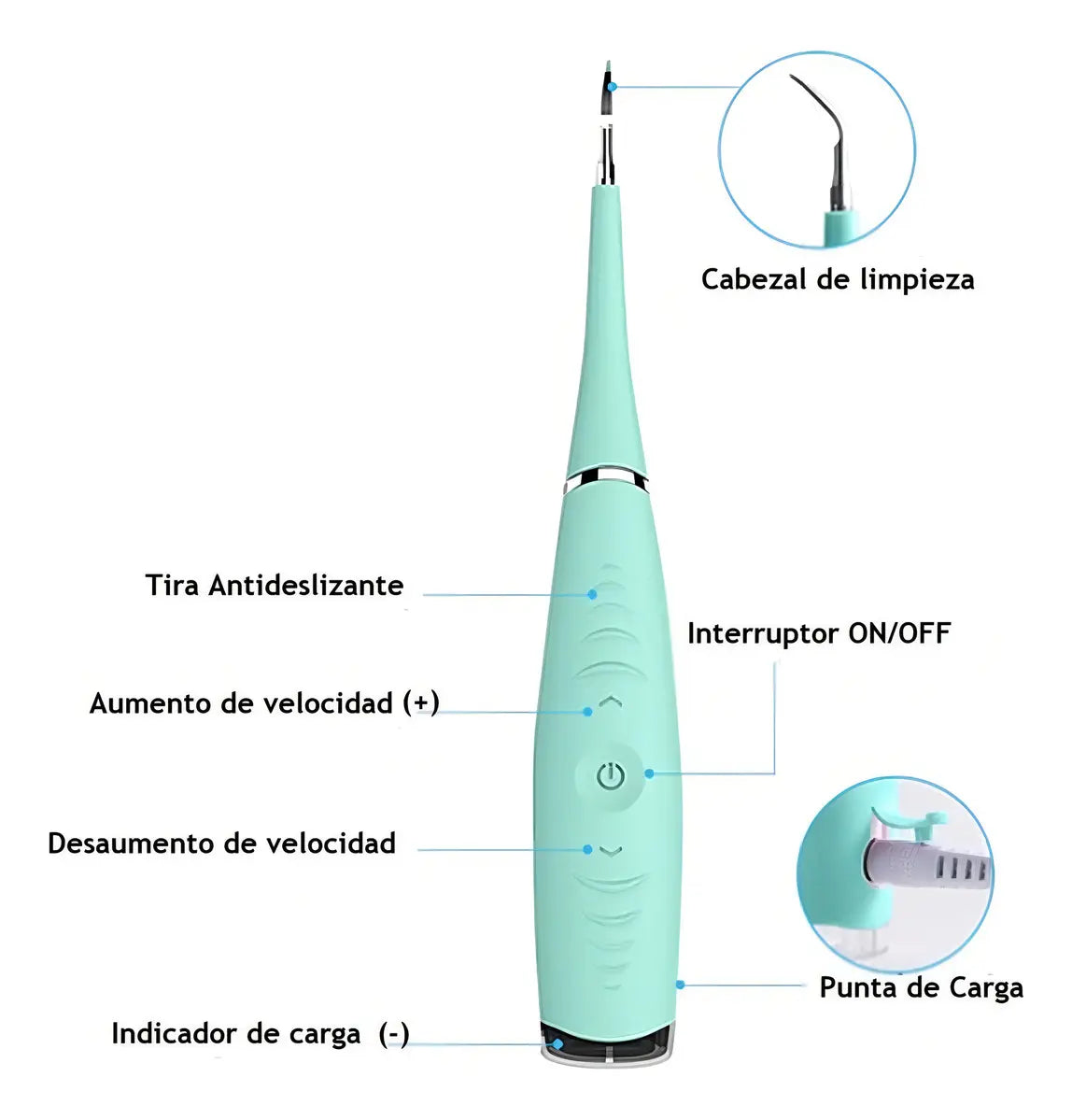 Removedor De Sarro Ultrasonico Para Dientes Limpios