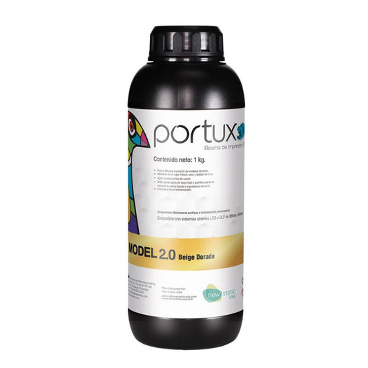 Resina Portux 3D Mode 2.0 Beige Dorado x 1 Kg