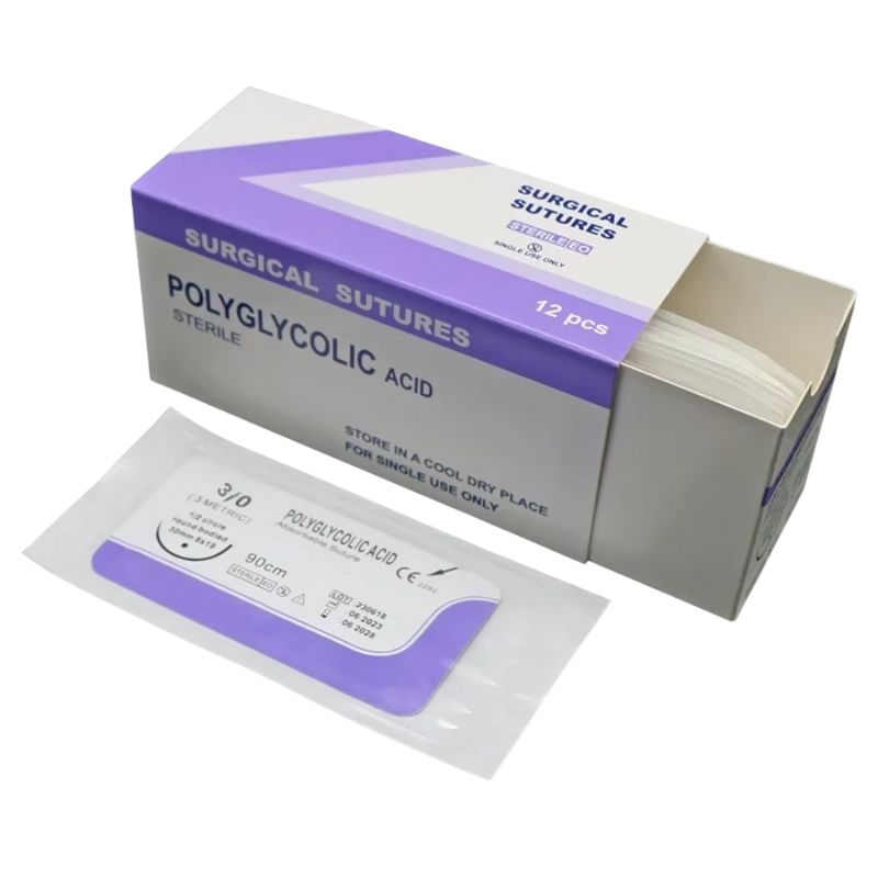 Sutura Acido Poliglicòlico Absorbible Caja X 12 Sobres