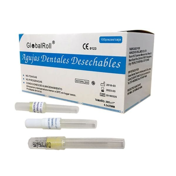 Agujas Dentales Globalroll Caja X 100