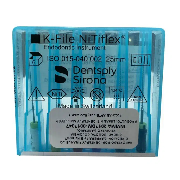 Insumos y Equipos Odontológicos en Pereira y Colombia 16 Limas K-File Nitiflex Dentsply Sirona
